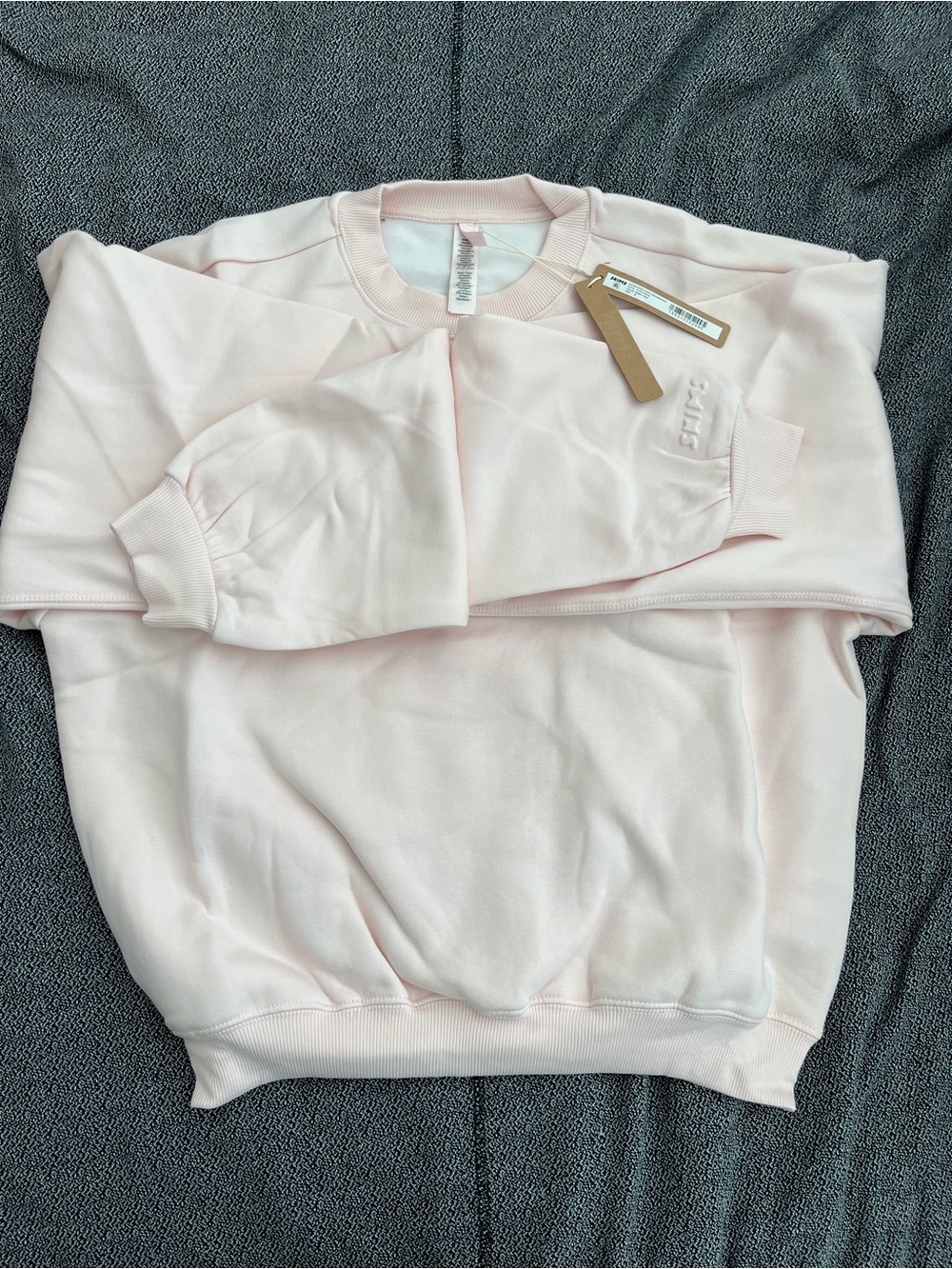 SKIMS Light Pink Crewneck Pullover